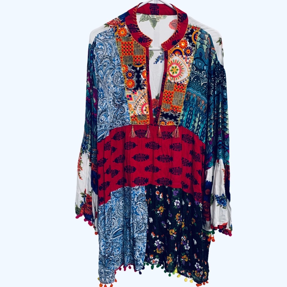 ANADAS Patchwork Dress - image 15